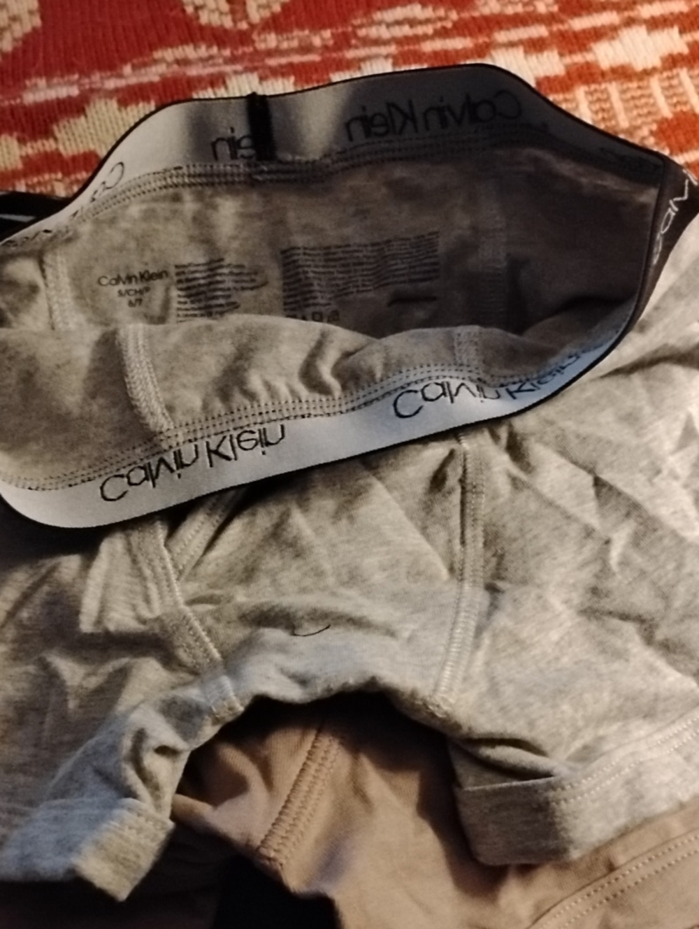 Calvin Klein Grey Boys Under pants with Branded Waistband Five Pair I Took Pics